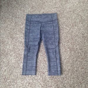 Lululemon Fast and free Gray Cropped Pants